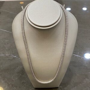 John Hardy Sterling Silver Woven Rope Chain Necklace - Silver
